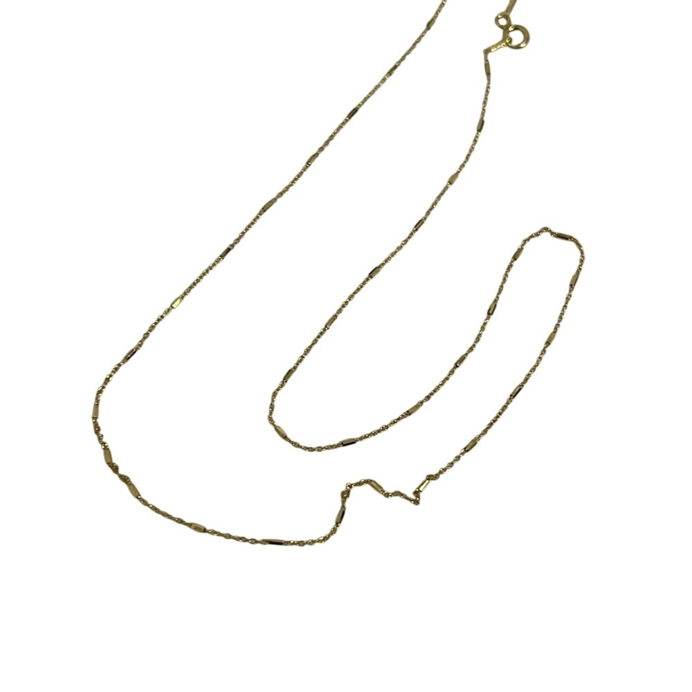 Danecraft 24K Gold Over Sterling Silver Station Chain Necklace Made in‎ Italy